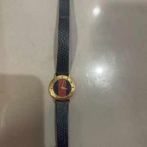 Gucci Gold and Blue Bracelet